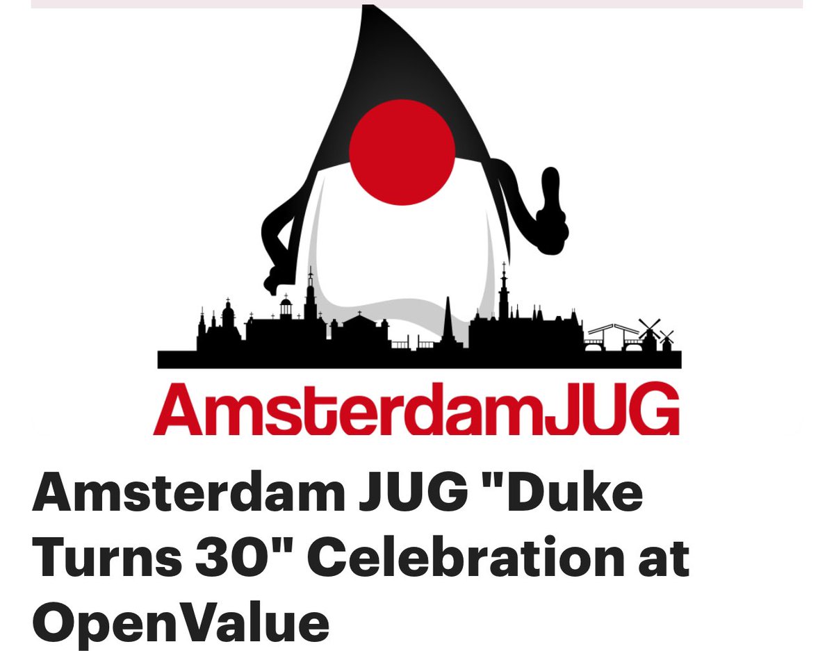 AmsterdamJUG (@amsterdamjug) on Twitter photo There’s a rumor that <a href="/steveonjava/">Stephen Chin</a> <a href="/neo4j/">Neo4j</a> will be at #AmsterdamJUG next week at the #DukeTurns30 event <a href="/OpenValue/">OpenValue</a>, virtual speakers include <a href="/venkat_s/">Venkat Subramaniam</a>, sign up quick: meetup.com/amsterdam-java… There’s a rumor that <a href="/steveonjava/">Stephen Chin</a> <a href="/neo4j/">Neo4j</a> will be at #AmsterdamJUG next week at the #DukeTurns30 event <a href="/OpenValue/">OpenValue</a>, virtual speakers include <a href="/venkat_s/">Venkat Subramaniam</a>, sign up quick: meetup.com/amsterdam-java…