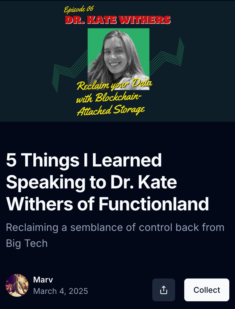 marv (@mpweb3wordsmith) on Twitter photo Good afternoon! I've just dropped the blog to accompany my most recent <a href="/newinternetpod/">Is This The New Internet?</a> episode with Dr Kate Withers (<a href="/FieldAgronomy21/">Kate Withers, PhD | FxLand</a>). We cover 5 things I learned in the conversation, and a few reflections. Link in my bio! Good afternoon! I've just dropped the blog to accompany my most recent <a href="/newinternetpod/">Is This The New Internet?</a> episode with Dr Kate Withers (<a href="/FieldAgronomy21/">Kate Withers, PhD | FxLand</a>). We cover 5 things I learned in the conversation, and a few reflections. Link in my bio!