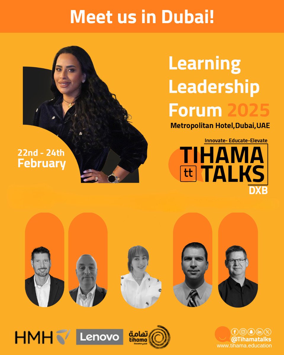 tihamatalks's tweet photo. Join us at Tihama Talks Dubai! 🌟 Don’t miss out on powerful insights, bold ideas, and game-changing conversations. See you there! 🔥 #TihamaTalks #Dubai #Innovation #Leadership https://t.co/bo0hqfZZ69