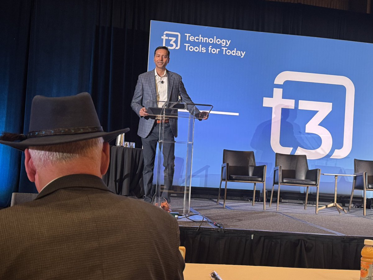 Double hat trick! Congrats to Kartik Srinivasan, President of @Advyzon Institutional, as he takes the stage as emcee at #T32025 <a href="/t3techhub/">T3 Technology Tools</a>! And yes, that’s <a href="/FinTechie/">Joel Bruckenstein</a> in the house 🤠 next up!