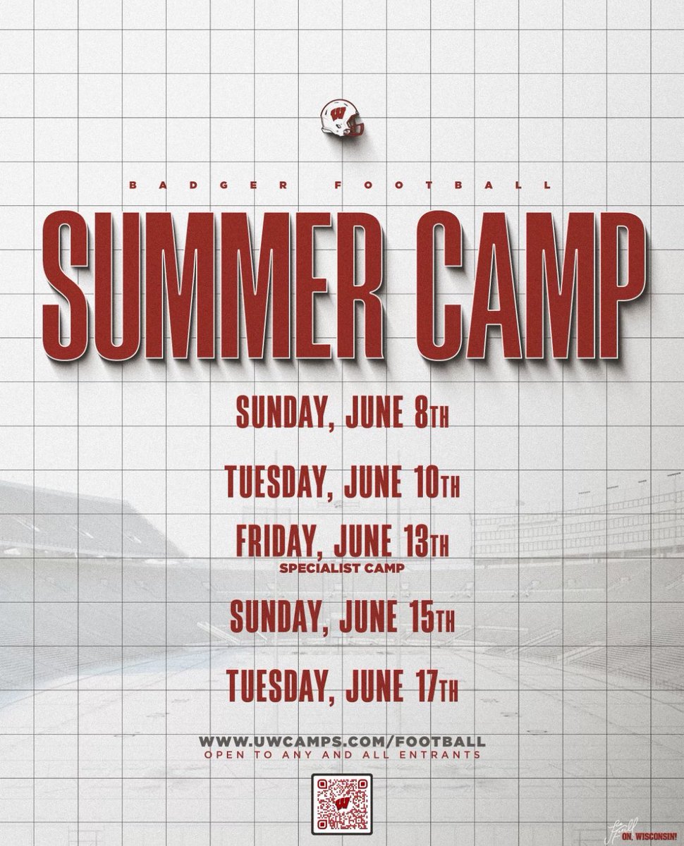 Thank you for the camp invite. <a href="/WisFBRecruiting/">Wisconsin Badgers Football Recruiting</a>