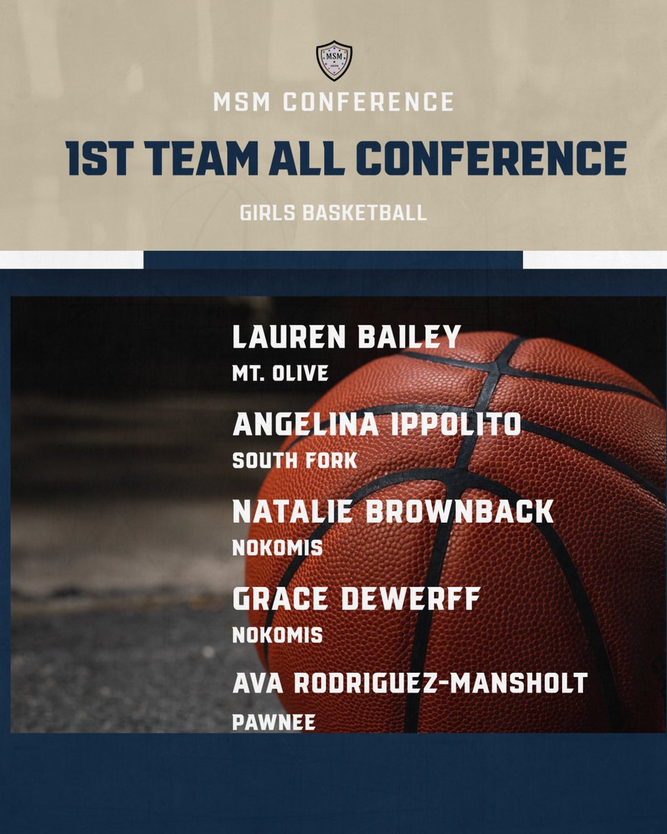 Congratulations to the MSM Girls Basketball First Team All Conference team members