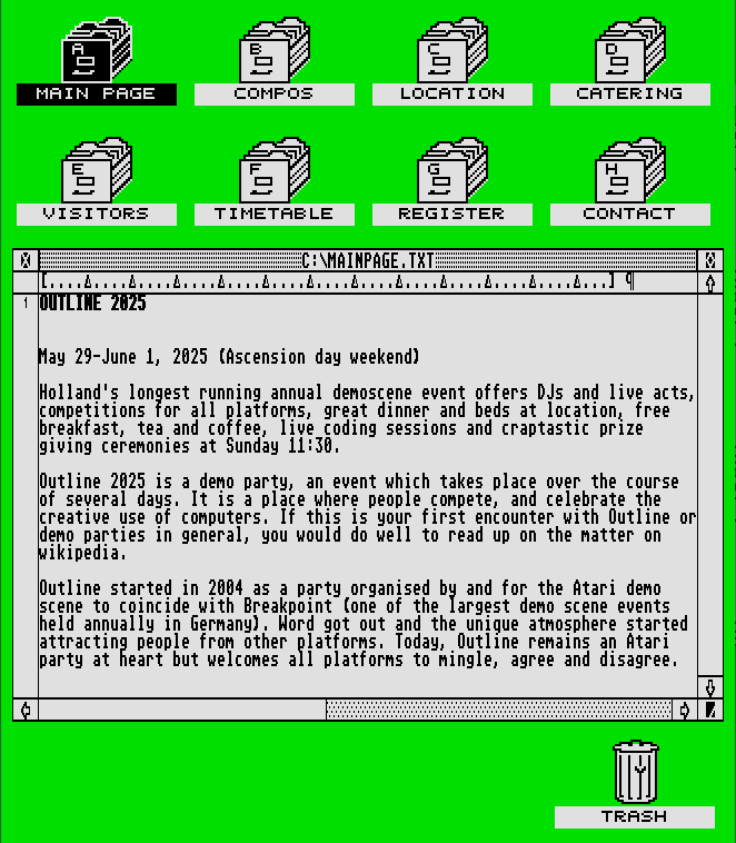 Outline Demoparty tweet media