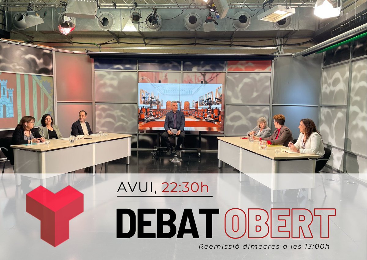 🗨📷AVUI, 22:30h #DebatObert | Reserva't una estona per repassar l'actualitat política a #Terrassa

<a href="/FNovell/">Francesc Novell</a> en parla amb representants a l'<a href="/ajterrassa/">Ajuntament de Terrassa</a> de <a href="/TotperTerrassa/">Tot per Terrassa</a> <a href="/juntsxterrassa_/">Junts per Terrassa 🎗</a> <a href="/PSCTerrassa/">PSC Terrassa/❤️</a> <a href="/ERCterrassa/">ERC Terrassa</a> <a href="/VoxTerrassa/">VOX Terrassa</a> i <a href="/PPTerrassa/">Populars de Terrassa</a> 

📺 a @canalterrassa | #apropteu
