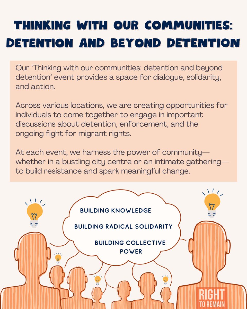Our 'Thinking with our communities: detention and beyond detention' event aims to build our communities’ collective power against detention and enforcement.
