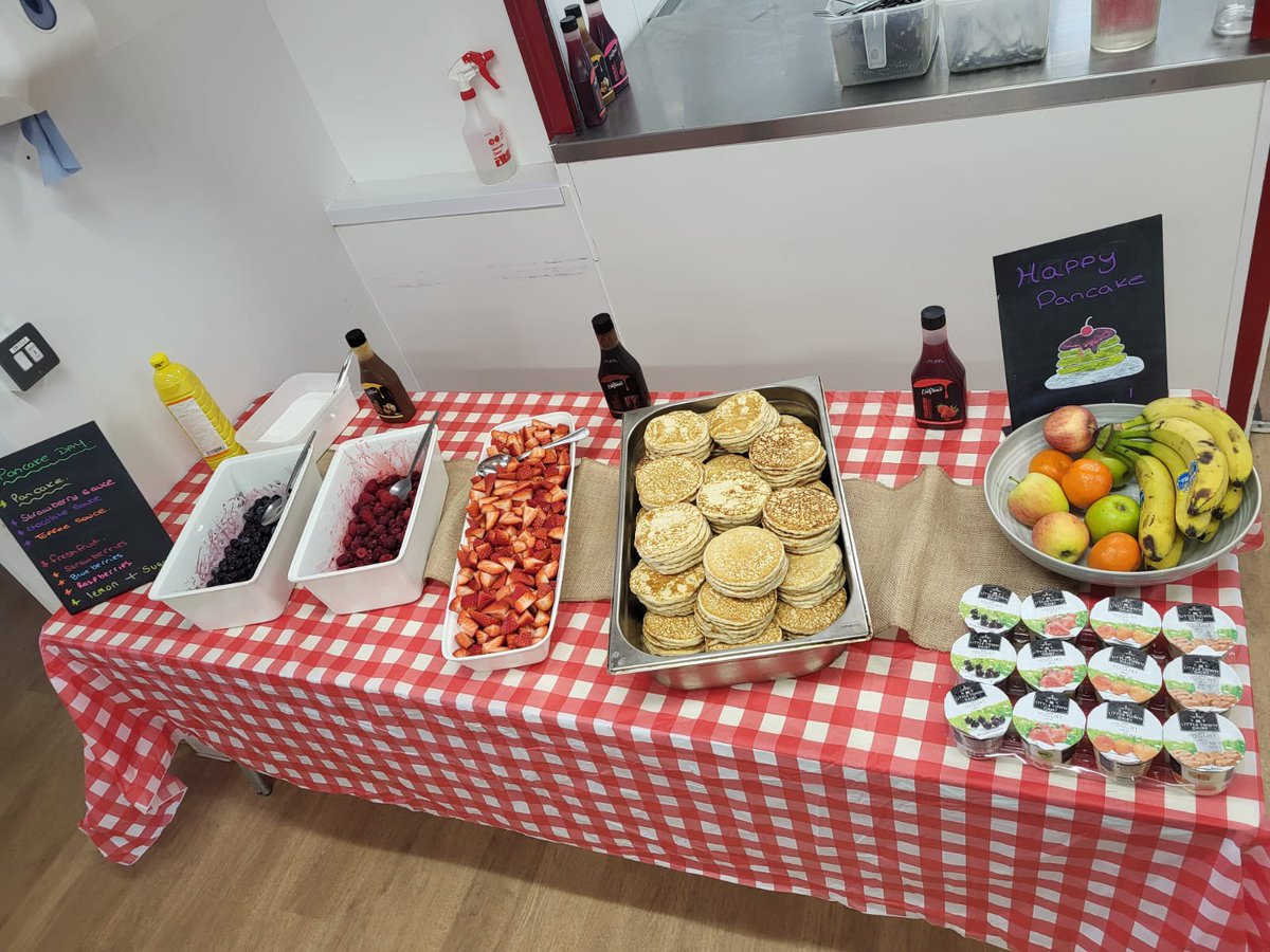 Tha children loved the pancake trolley today!