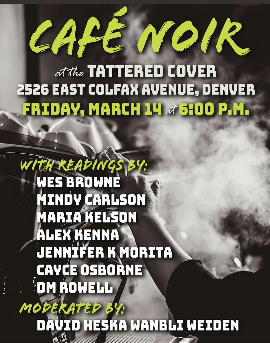 Going to Left Coast Crime? Join us Friday, March 14 at 6PM for readings by <a href="/crookedlanebks/">Crooked Lane Books</a> authors &amp; giveaways.   

Next, we'll go for drinks at Pete’s Satire Lounge - Jack Kerouac's old haunt.

<a href="/MKelsonAuthor/">Maria Melendez Kelson</a>,<a href="/jenniferkmorita/">Jennifer K. Morita - order GHOSTS OF WAIKĪKĪ</a>,<a href="/CayceOsborne/">Cayce Osborne</a>, <a href="/DMRowellAuthor/">D. M. Rowell</a> <a href="/TatteredCover/">Tattered Cover Book Store</a>