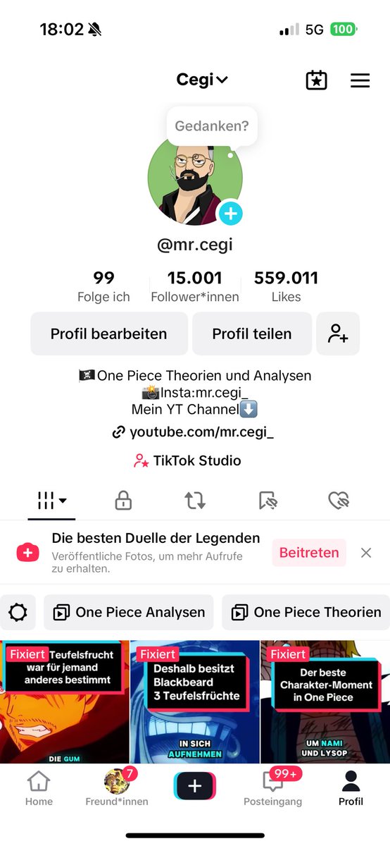 15k auf TikTok geknackt , der Grind geht weiter 🫡