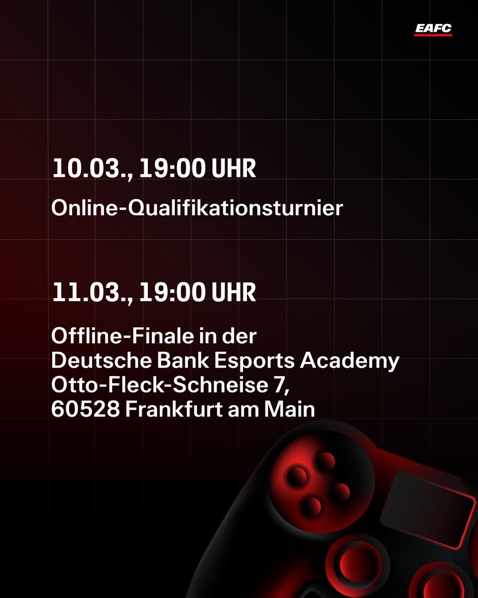 Eintracht Frankfurt Esports (@eintrachtesport) on Twitter photo Ihr wollt euch ein 🎫 für die <a href="/vbl_official/">VBL | WOW VIRTUAL BUNDESLIGA</a> Open Playoffs sichern? 👀
Dann meldet euch heute noch für unser Wildcard Turnier an: app.eintrachttech.de/share/EZKCWYUv…
#SGEsports | #SGE | #VBL Ihr wollt euch ein 🎫 für die <a href="/vbl_official/">VBL | WOW VIRTUAL BUNDESLIGA</a> Open Playoffs sichern? 👀
Dann meldet euch heute noch für unser Wildcard Turnier an: app.eintrachttech.de/share/EZKCWYUv…
#SGEsports | #SGE | #VBL