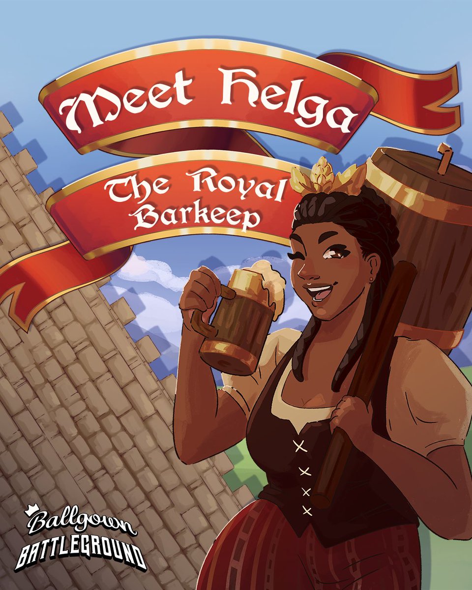 RelikGames's tweet image. Looking for something to drink? Stop by the tavern to get your thirst quenched by Helga, the royal barkeep!
#relikgames #boardgames #ballgownbattleground