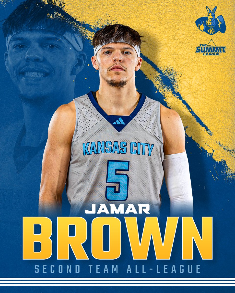 Kansas City Men's Basketball (@kcroosmbb) on Twitter photo ๐๐๐๐๐๐ ๐๐๐๐ ๐๐๐-๐๐๐๐๐๐
The team leader in points, rebounds and steals, Jamar finds himself on the Postseason All-Summit lists for the second-straight year. He becomes the fifth player in program history to earn multiple all-league nods ๐ฅ
#ROOUP x <a href="/jamar_brown2/">Jamar Jordan Brown๐ฅทโข๏ธ</a> ๐๐๐๐๐๐ ๐๐๐๐ ๐๐๐-๐๐๐๐๐๐
The team leader in points, rebounds and steals, Jamar finds himself on the Postseason All-Summit lists for the second-straight year. He becomes the fifth player in program history to earn multiple all-league nods ๐ฅ
#ROOUP x <a href="/jamar_brown2/">Jamar Jordan Brown๐ฅทโข๏ธ</a>