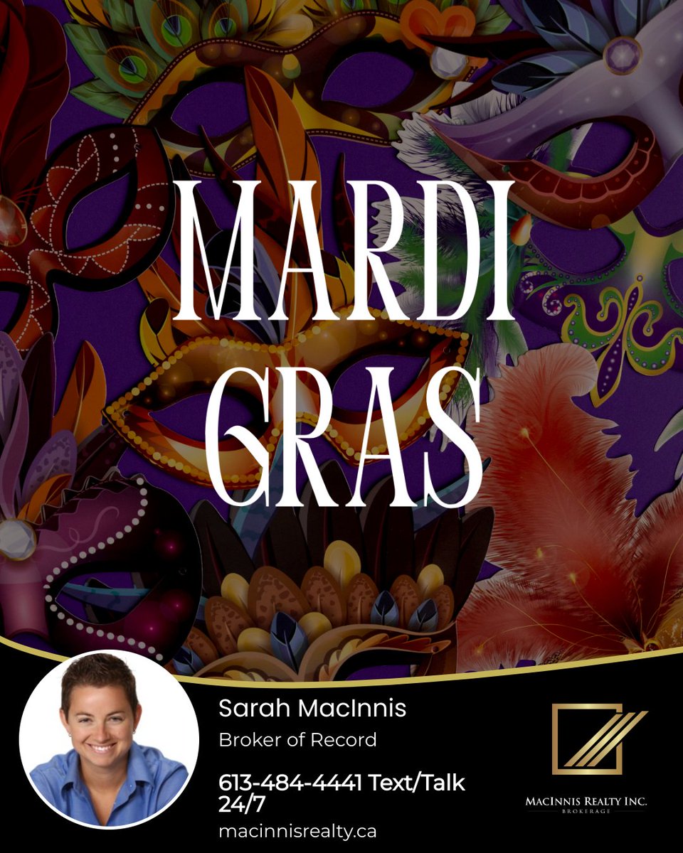 SarahMacInnis's tweet photo. Let the good times roll! 🎭✨ Celebrate the vibrant spirit of Mardi Gras with music, excitement, and endless festivity. Whether you're enjoying a parade or indulging in delicious food, make today one to remember! 💜💛💚

#mardigras #celebrate #festive #goodtimes https://t.co/jm1bWg3Z4m