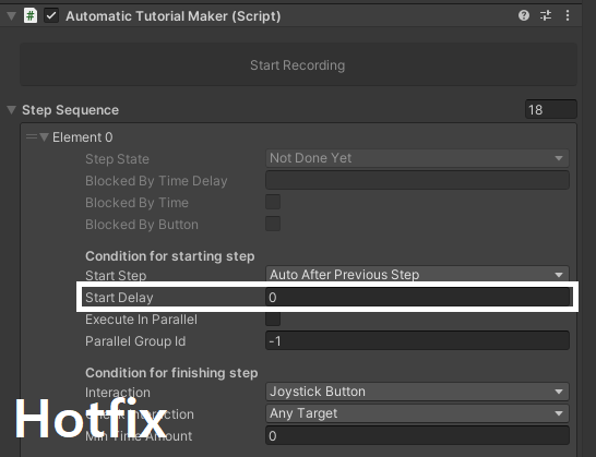octanta_studio's tweet image. [Updated] Automatic Tutorial Maker for Unity

* New Interaction: Key Code Hold
* Keyboard input optimized
* Recording of misclicks outside the Game window fixed
* Delayed step calls added (recommended for &quot;By Tag&quot; and &quot;By Layer&quot;)

u3d.as/3tsL

#unityassets #gamedev