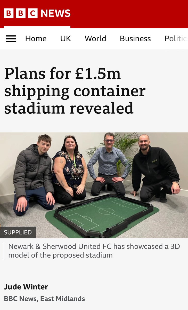 Newark and Sherwood United Football Club tweet media