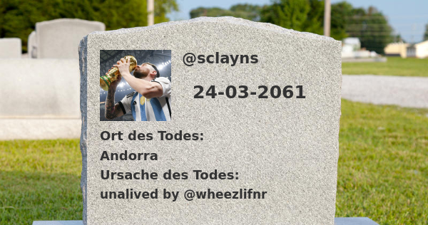 Dies ist, wie und wann ich sterben werde

⠀➡️ infinityweet.me/time-of-death?…