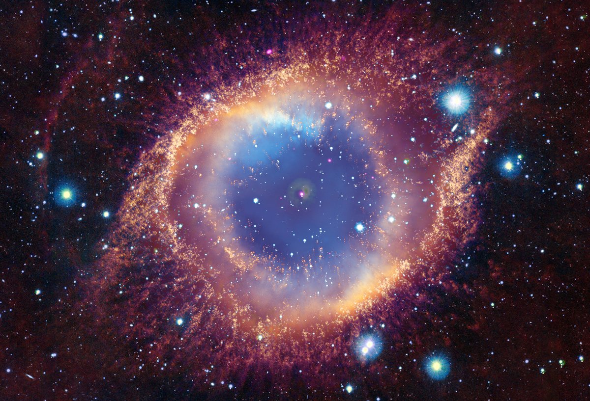 NASA Marshall (@nasa_marshall) on Twitter photo Data from <a href="/chandraxray/">Chandra Observatory</a> has discovered that a white dwarf star may have destroyed a very closely orbiting planet! 🪐
These end stages of a star’s life can be utterly beautiful as is the case with this planetary nebula called the Helix Nebula. Learn more >> go.nasa.gov/41sXBCy Data from <a href="/chandraxray/">Chandra Observatory</a> has discovered that a white dwarf star may have destroyed a very closely orbiting planet! 🪐
These end stages of a star’s life can be utterly beautiful as is the case with this planetary nebula called the Helix Nebula. Learn more >> go.nasa.gov/41sXBCy