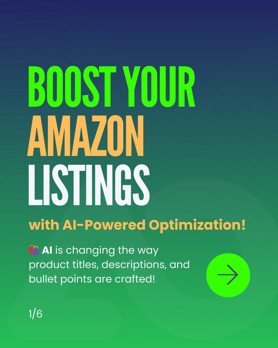 amz_optimized's tweet image. Optimizing Product Listings with AI 
Swipe through to learn how AI can help you create high-converting Amazon product listings!
What’s your biggest challenge with listing optimization?  
#AmazonAI #ProductListings #AmazonOptimization #AIforSellers #AmazonFBA