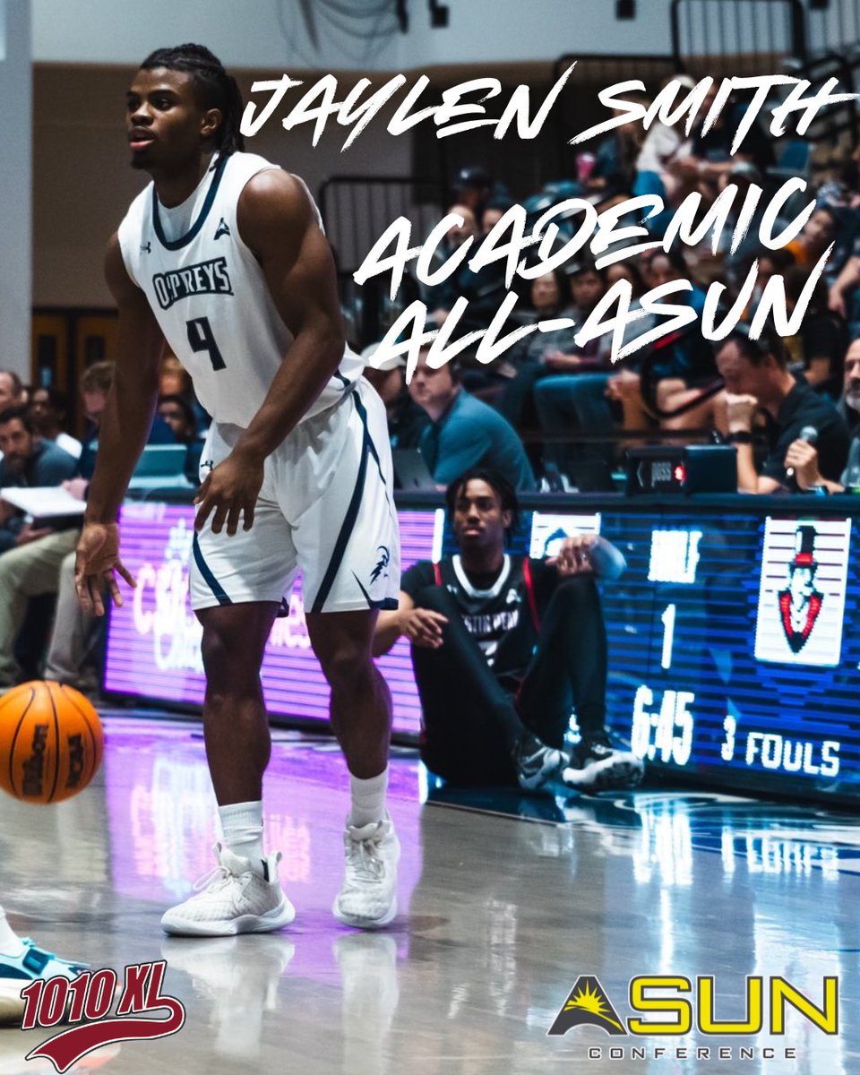 The Ospreys are taking home some ASUN awards!

Jasai Miles receiving Third Team All-ASUN honors

Josh Harris receiving ASUN All-Freshman honors

Jaylen Smith receiving Academic All-ASUN honors

#SWOOP