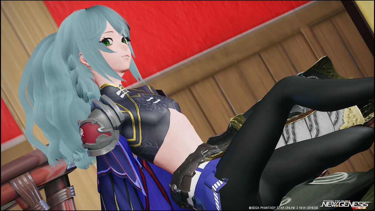 verlisus's tweet image. #PSO2NGS__SS 
#PSO2男の娘同盟 
#PSO2おとこのこ部 
例のインナーを着てパシャリ♪これ、なかなかいいですねぇ♪