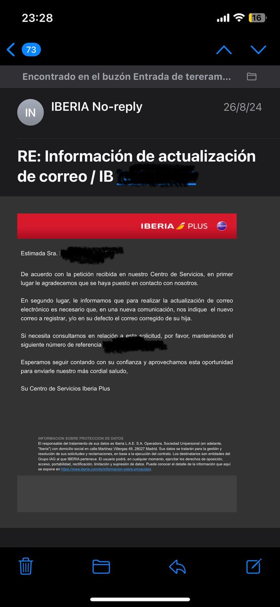 crisarizaga's tweet photo. @Iberia ¡Esto es inaceptable! 😡 MÁS DE 6 MESES intentando desbloquear mi cuenta y lo único que recibo son respuestas vacías. He enviado correos, llenado formularios, hecho llamadas y NINGUNA SOLUCIÓN! ¿Qué clase de servicio al cliente es este? 😤 #Vergonzoso #DesbloqueoURG https://t.co/pLIx52M9KF