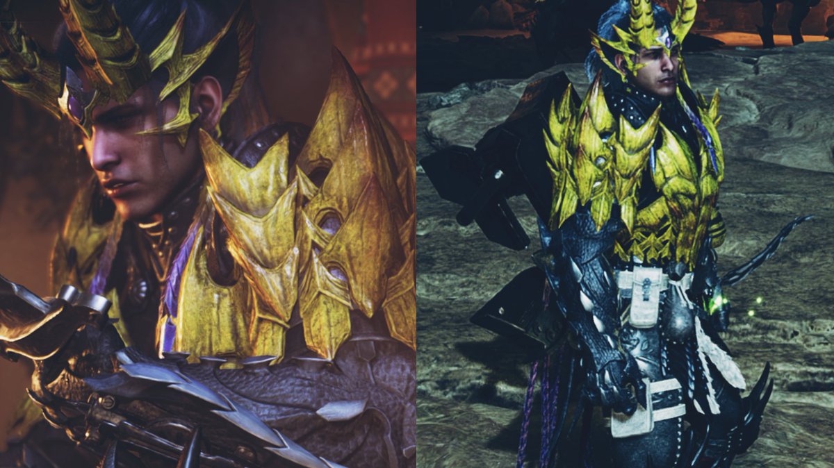 JohrAmaranthine's tweet photo. Loving the gear this go around 😗
#MonsterHunterWilds https://t.co/zfse9w06fY
