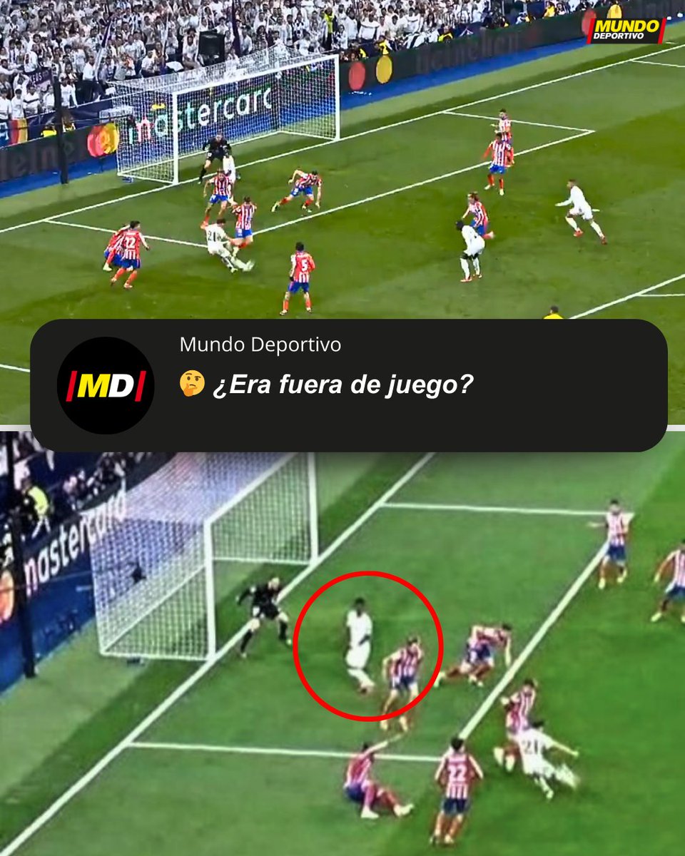 📸 Aquí la imagen 

🤔 ¿Interfería Vinicius en la visión de Oblak y por lo tanto se tendría que haber anulado el gol de Brahim por fuera de juego?