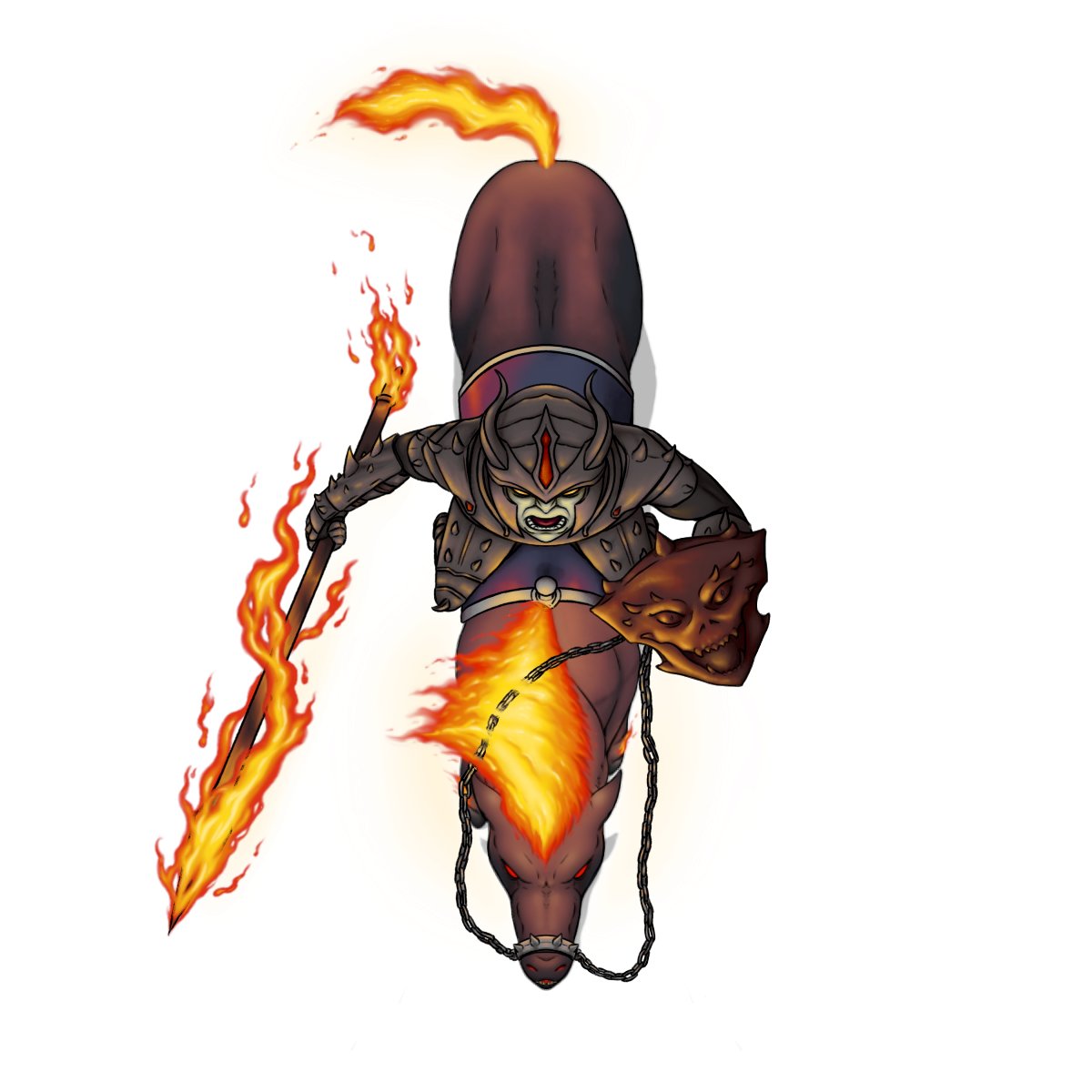 RavenBohique's tweet photo. Token for the Narzugon. Hell knights born of fallen paladins who ride on bound nightmares. Any killed by their lance are sent straight to the River Styx.
#ttrpg #dnd #devil https://t.co/ANGVwcRTUc