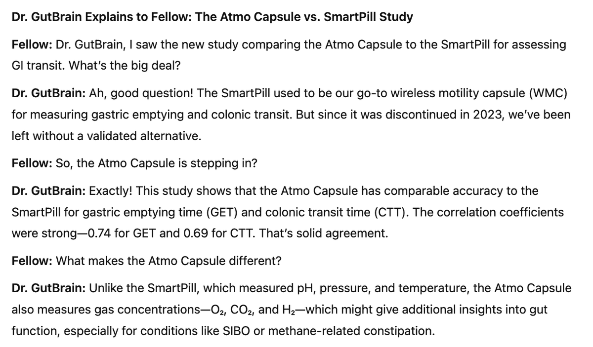 KewinSiah's tweet photo. 🚀 A game-changer! The #AtmoCapsule proves to be a valid alternative to the discontinued #SmartPill for assessing GI transit. Strong correlation in measuring gastric emptying &amp; colonic transit times. See #DrGutBrainExplains. #GITwitter https://t.co/vymk5LQSsV https://t.co/1BQcQT18QJ