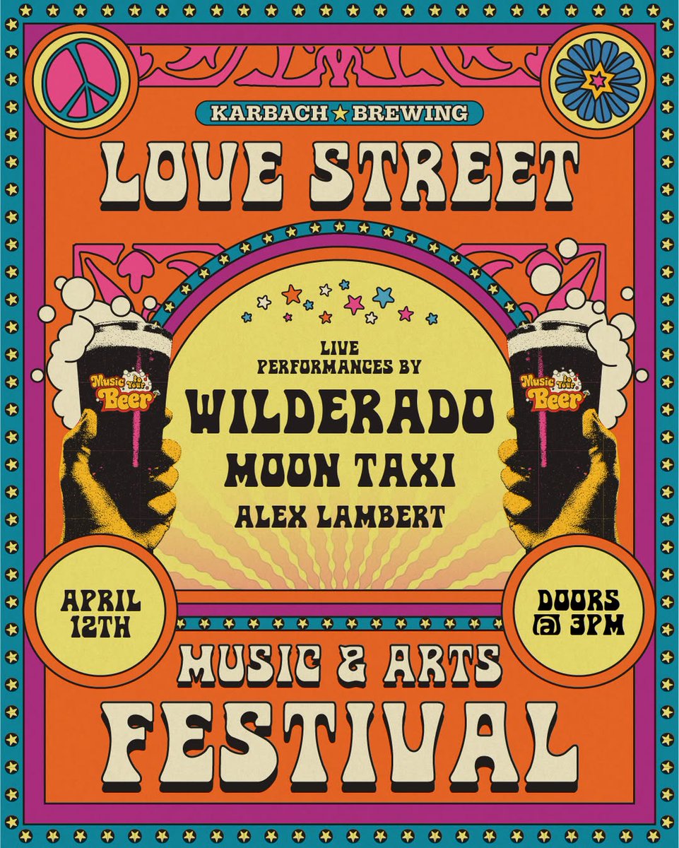 Excited to be back at the Love Street Music &amp; Arts Festival this year! Get your tickets now and we’ll see you next month in Houston! 🍻🤘 ridethemoontaxi.com