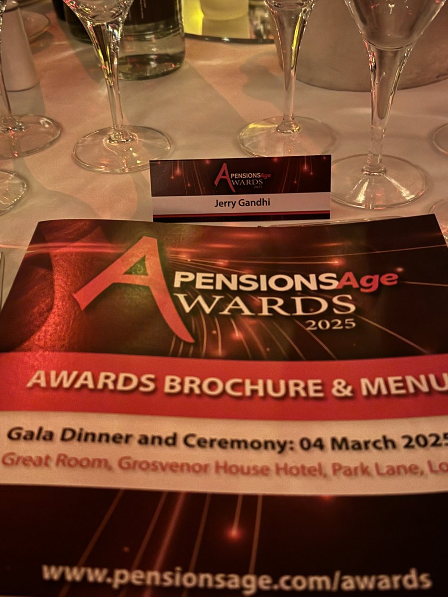 Thanks #PensionsAgeAwards for a great evening