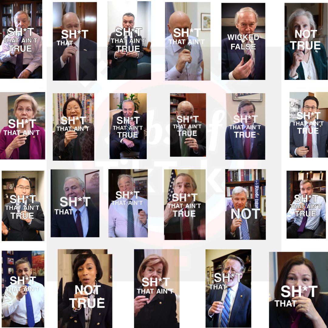 Democratic Senators,  Identical Anti Trump video post criticizing President Donald Trump,  Elon Musk in synchronized content,  they skipping tonight Congress speech by President Trump.