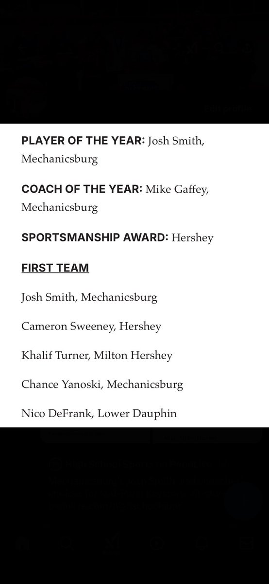 First Team all Keystone