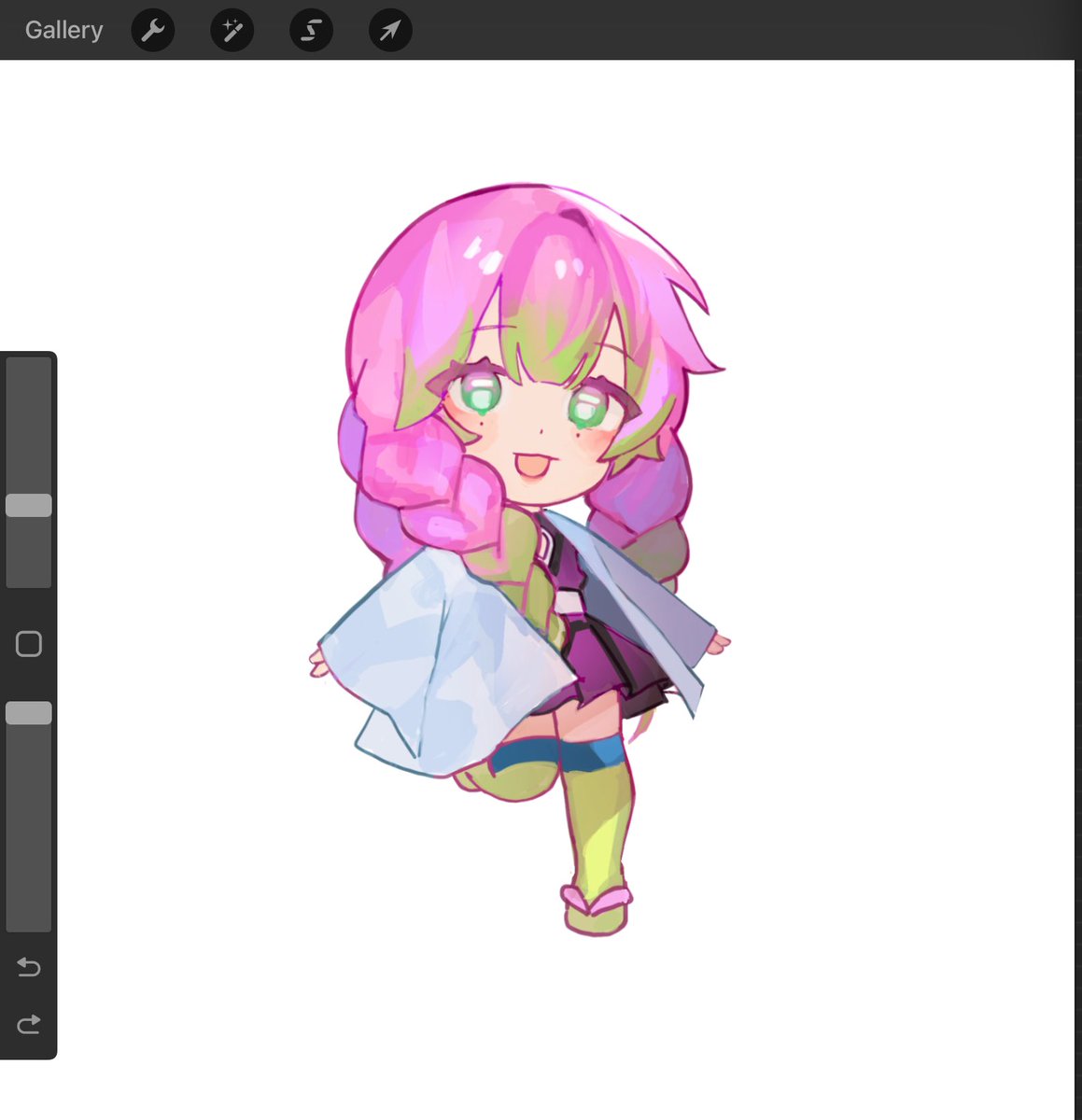 Mitsuri chibi during hw break 💔 #kny