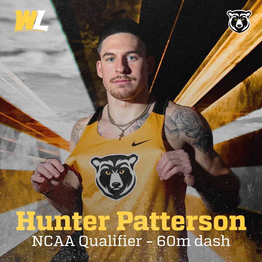 WLathletics's tweet image. West Liberty's Hunter Patterson has qualified for the NCAA Division II Indoor Track &amp;amp; Field Championships in the 60m Dash 
#GoWLU | #TopperNation