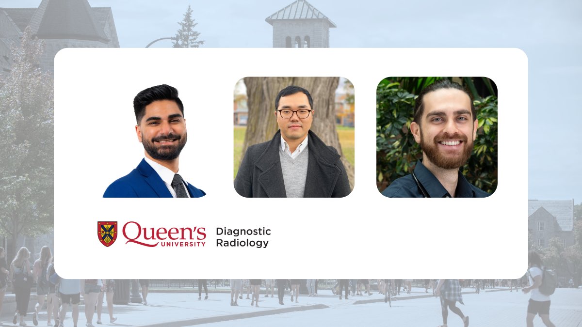ADChungMD's tweet image. Happy Match Day! We are so excited to welcome future Drs. Nagee, Lee, and Akbari-Kelachayeh to the Queen’s Diagnostic Radiology residency program in July! #carms2025 #radiology #radres