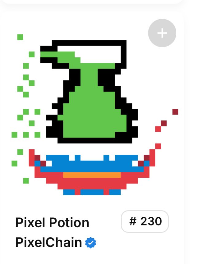 gab (@kinggablim) on Twitter photo More than two years ago I created and minted Pixel Potion. Only now am I seeing how rare mine is. Accepting offers.
<a href="/Pixelchain_Dapp/">PixelChain_dapp</a>
opensea.io/assets/ethereu⦠More than two years ago I created and minted Pixel Potion. Only now am I seeing how rare mine is. Accepting offers.
<a href="/Pixelchain_Dapp/">PixelChain_dapp</a>
opensea.io/assets/ethereuβ¦