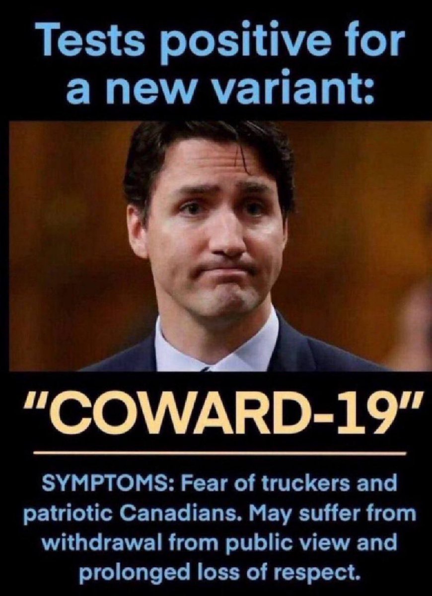 Justin Trudeau is a pathetic coward.