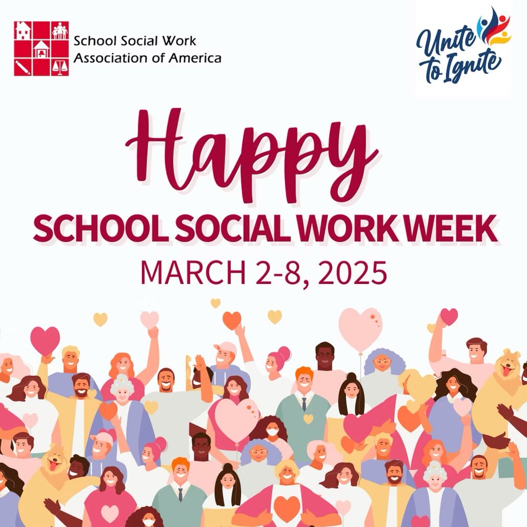 GCS School Social Workers are igniting change every day! Thank you for advocating for equity to building bridges between students and their success. #UniteToIgnite2025