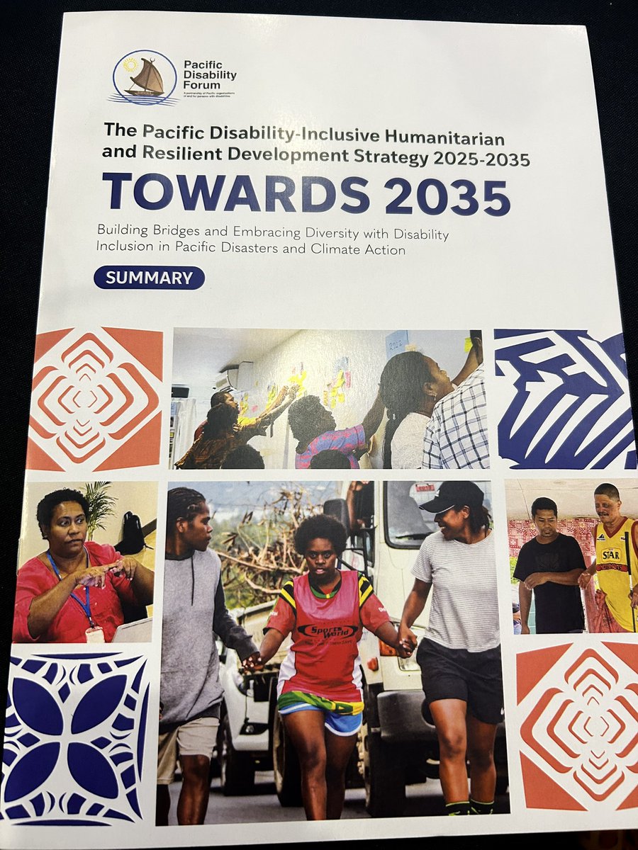 wrdhub's tweet image. Launch of Pacific Disability Forum’s Disability Inclusive Humanitarian &amp;amp; Resilient Development Strategy 2025-2035! Supported by @unwomenpacific WRD programme. The Strategy integrates gender dimensions to ensure women &amp;amp; girls with disabilities are included in resilience-building.