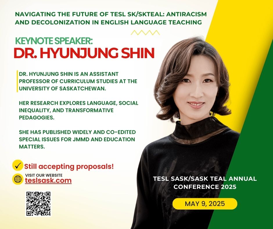 This year's conference is shaping up to be an exciting event! Registration opening soon!

We're still accepting proposals for workshops or research presentations! Visit our website for more details or to submit a proposal: teslsask.com/events/2025-te…