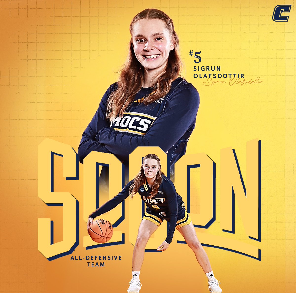 𝙻𝚘𝚌𝚔 𝙳𝚘𝚠𝚗 🔒

For the second consecutive season, Sigrun Olafsdottir has found her way onto the SoCon All-Defensive Team!! #GoMocs