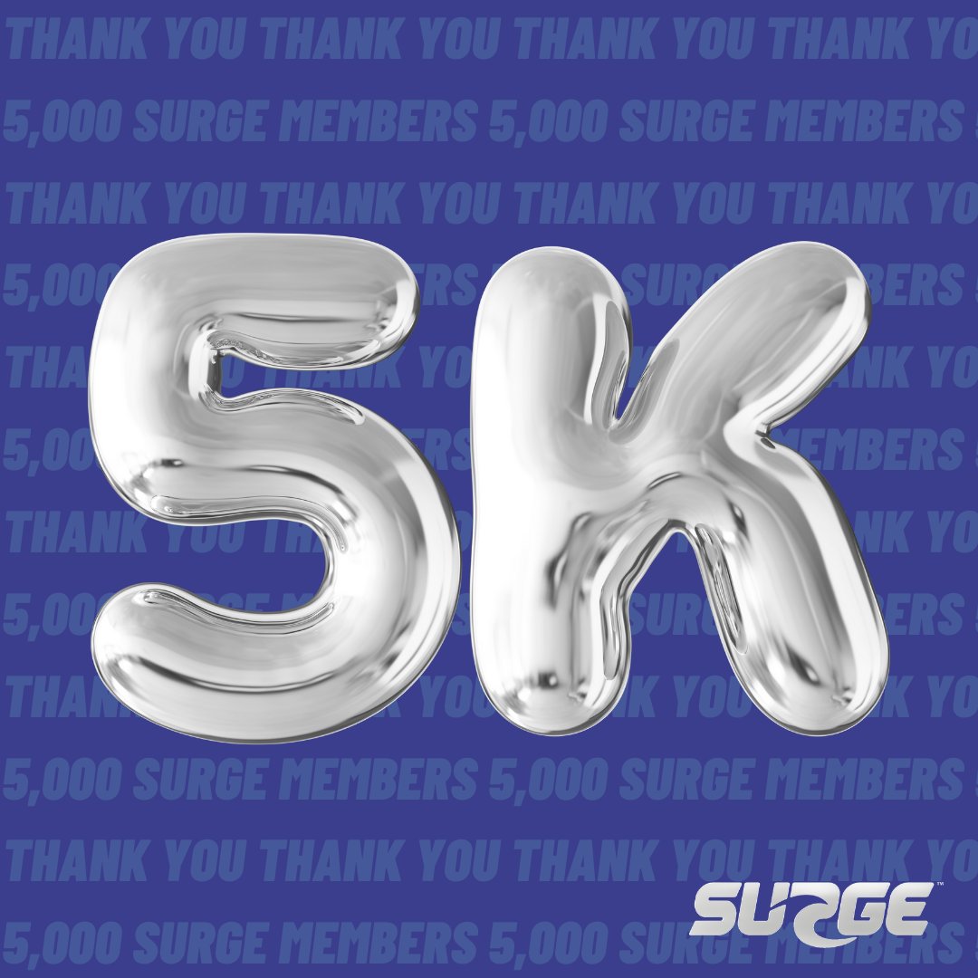 We're 5K strong and we're not stopping! The SURGE program is making a difference in the lives of 413,000 young women across the country. We're committed to empowering female athletes and keeping them in sports. Join us today at bit.ly/3E8XsfP. #PoweringGirlsForward