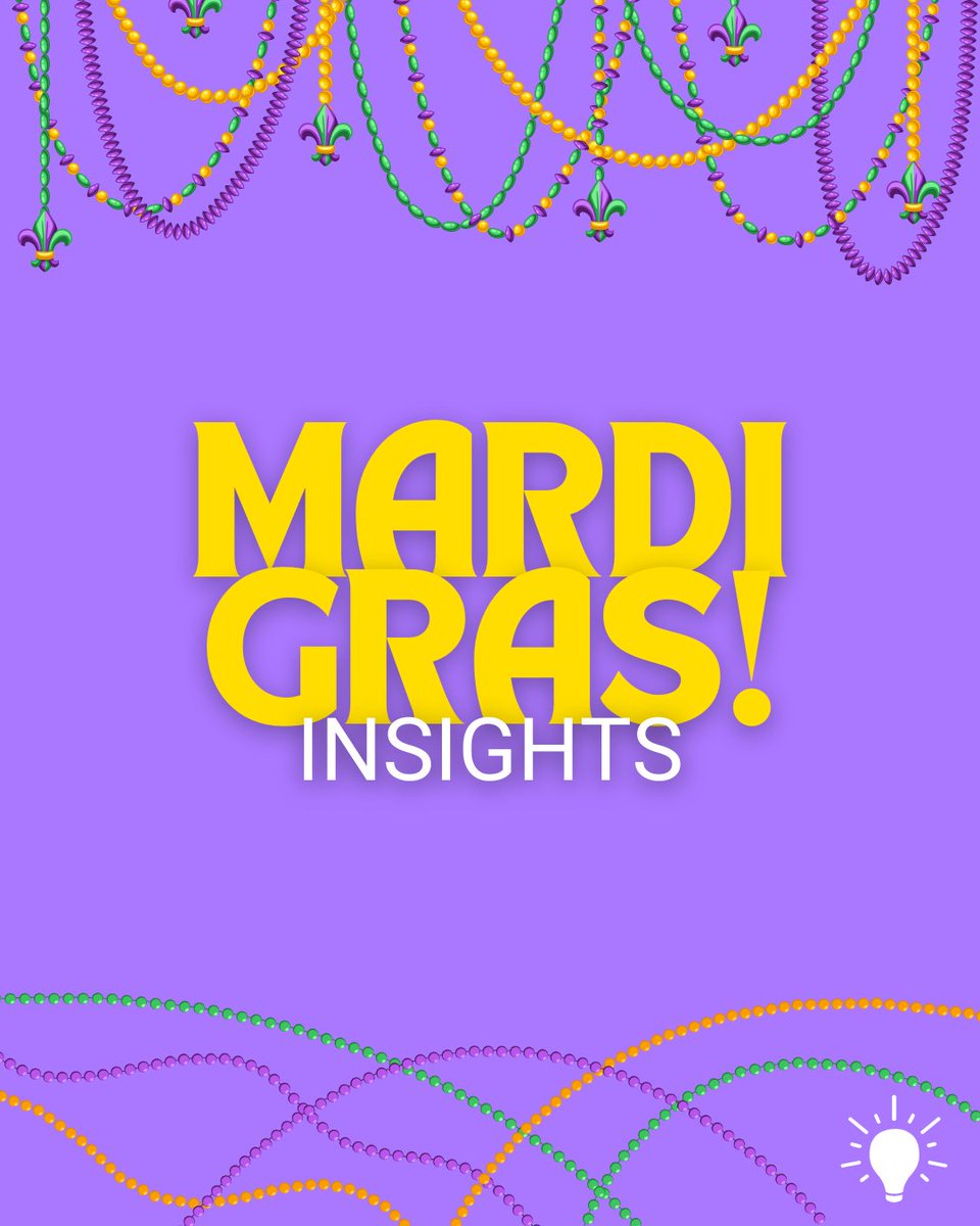 Infegy's tweet image. We peeked behind the mask of Mardi Gras, and what we found was worth celebrating. 🎭 Beyond the parades and beads, lies data that reveals the true spirit of the event. 
#MardiGras #DataFun#InfegyInsights