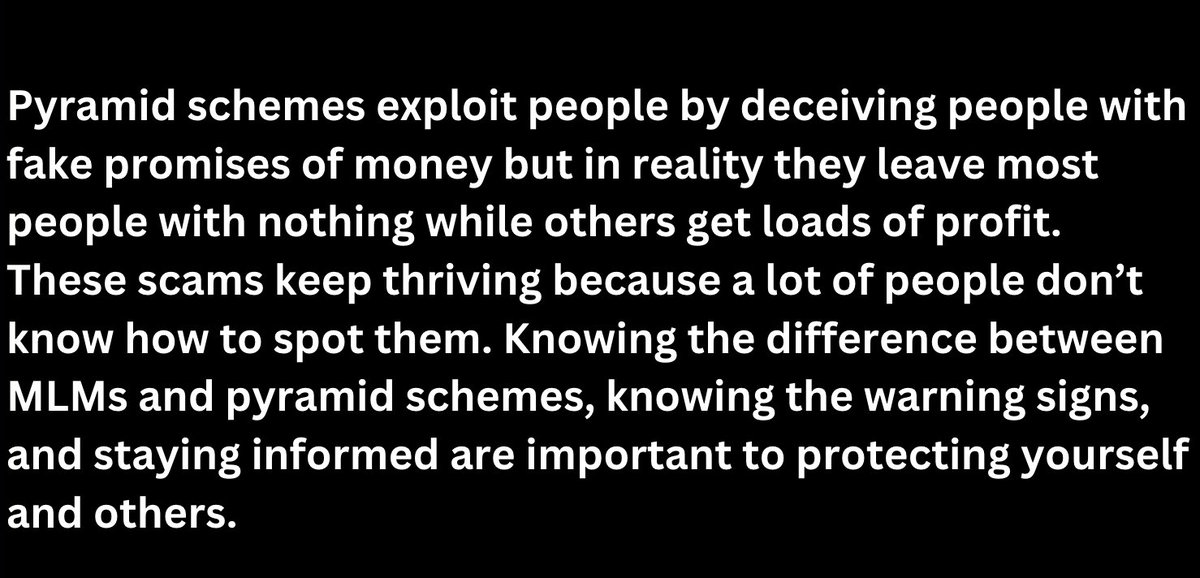 SchemesExposed's tweet photo. #PyramidScheme #ScamAlert #StayInformed #BewareOfScams #FraudPrevention #ConsumerAwareness https://t.co/sK8f3R5aRU