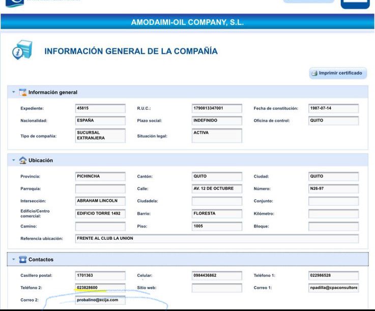 lineaduraec's tweet photo. Los abogados representantes de AMODAIMI—el mismo estudio jurídico donde  Fernando Yavar es asociado.

Yavar es abogado de Noboa y fue comisionado para nombrar la Corte Constitucional. https://t.co/mYox36q9QQ