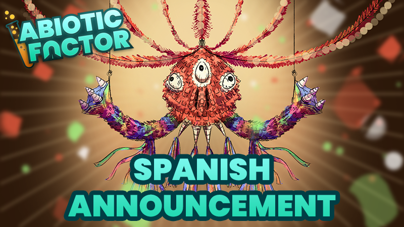 ABFGame's tweet photo. Very pleased to announce that Latin American Spanish is coming to Abiotic Factor in our next major update 1.0 - also known as Cold Fusion!

https://t.co/LqrqeB67KT https://t.co/ORsNGwv6sa