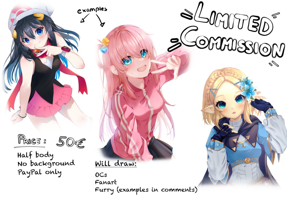 I am opening special commission prices because I am broke :,D

I'm offering Half body character drawings without a background. 

DM me if you are interested :D 
Retweets are appreciated💙 
#commission #art