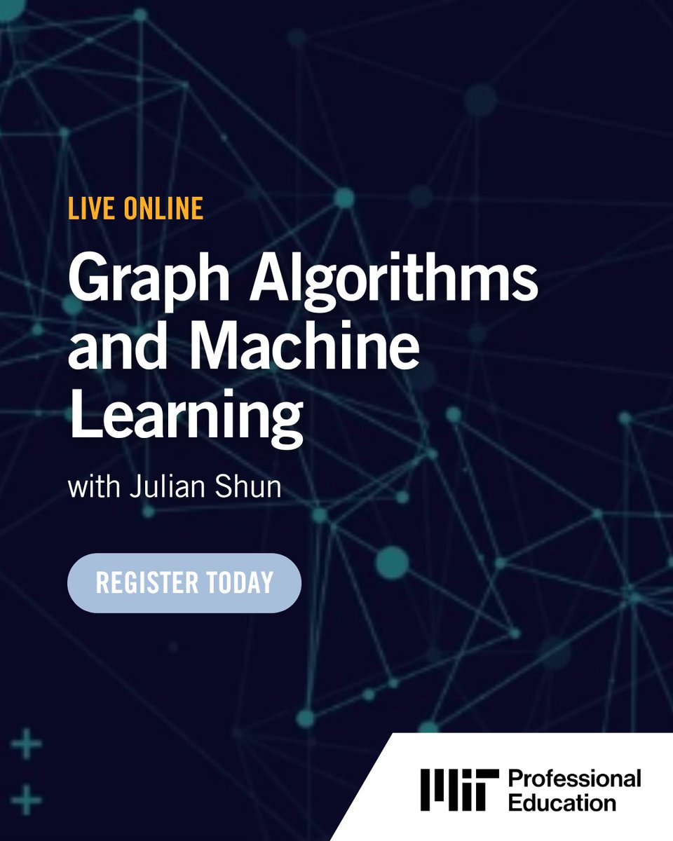 MITProfessional's tweet photo. In an article by #MTLC, MIT Associate Professor Julian Shun says there are 5 top #AI applications of graph algorithms that are revolutionizing industries from healthcare to finance:
1) Recommendation Engines
2) Fraud Detection
3) Drug Development
4) Social Network Analysis
5) Risk Analysis
Read: https://t.co/qxhhJE4qHn
Learn from Associate Professor Shun this summer! Graph Algorithms and Machine Learning (July 21 - 24, 2025): https://t.co/Q1R7i7QqQS