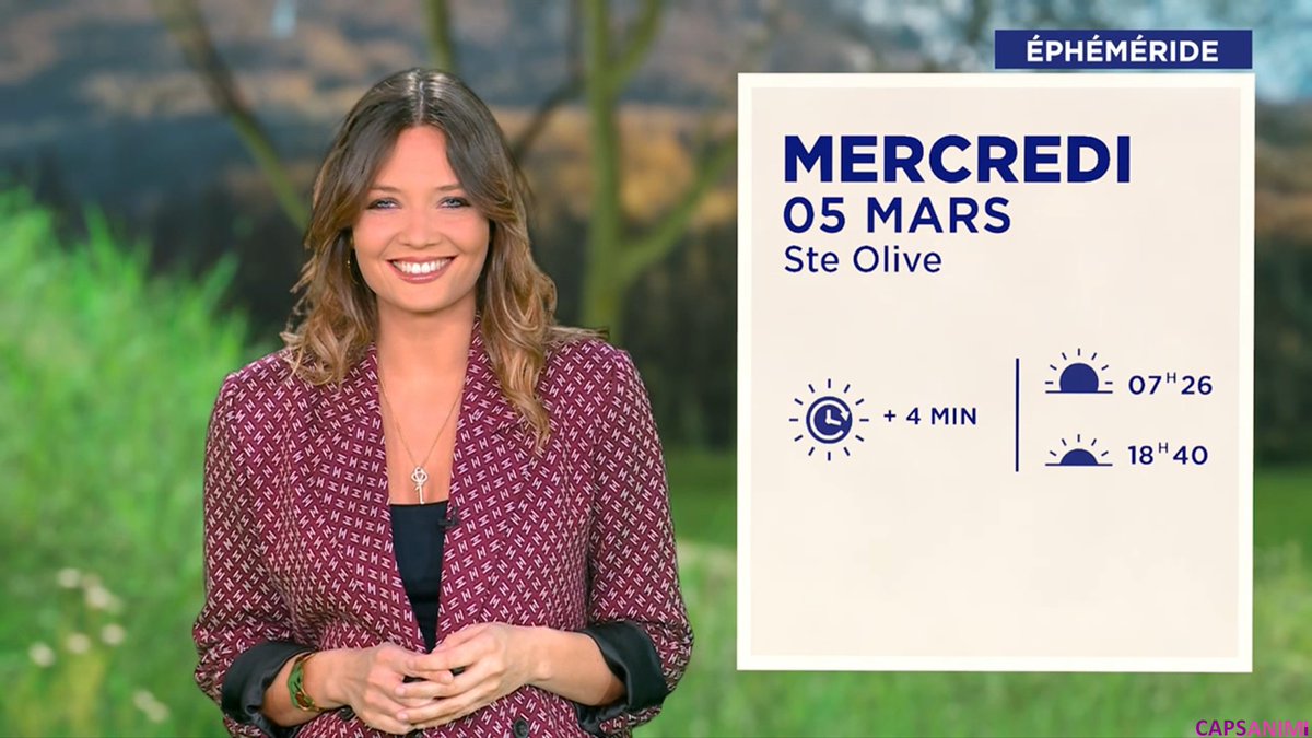 ☀️ <a href="/Gennifer_Demey/">Gennifer Demey</a> ce soir pour la Météo sur M6