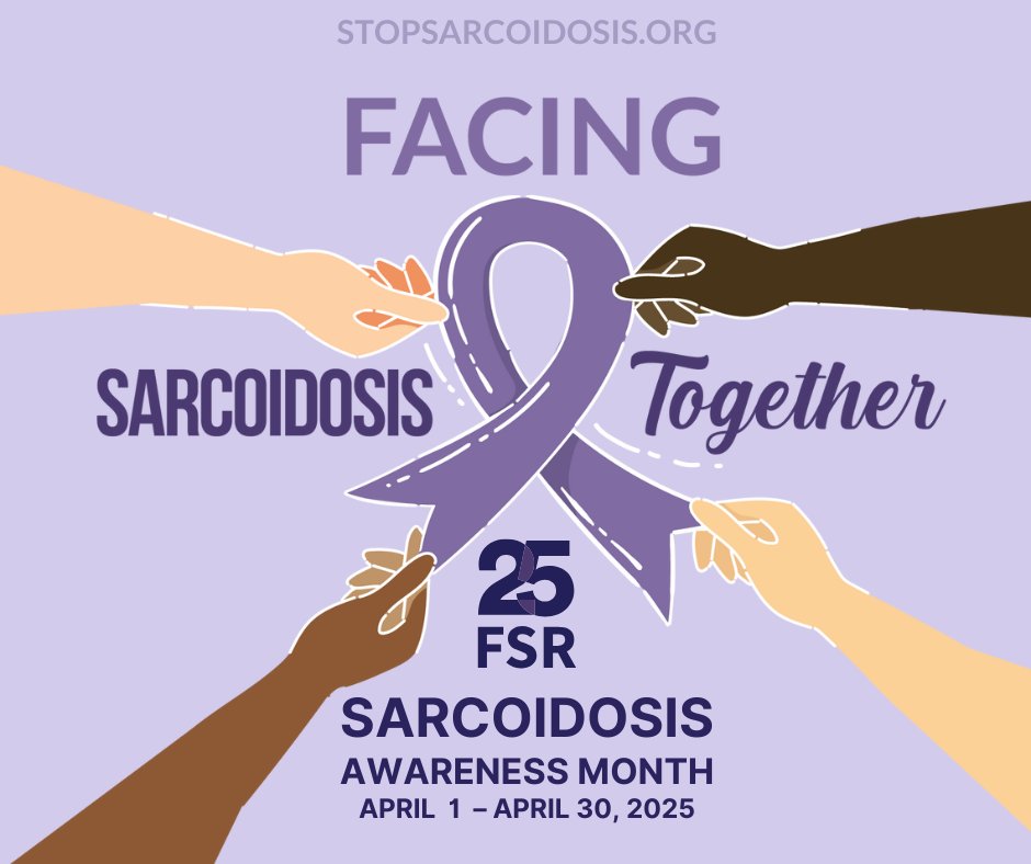 April is Sarcoidosis Awareness Month!
This year, FSR is proud to embrace the theme "Facing Sarcoidosis Together," highlighting the power of community, advocacy, and support in the fight against sarcoidosis. Stay tuned!